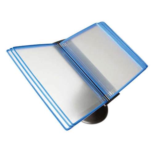 10页A4竖向台式壁挂式资料展示架 文件夹翻页展示文件架资料架标