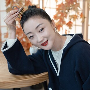 瑶之淘淘胡桃木H65黄铜实心铜头部按摩梳全身按摩梳局部经络刷