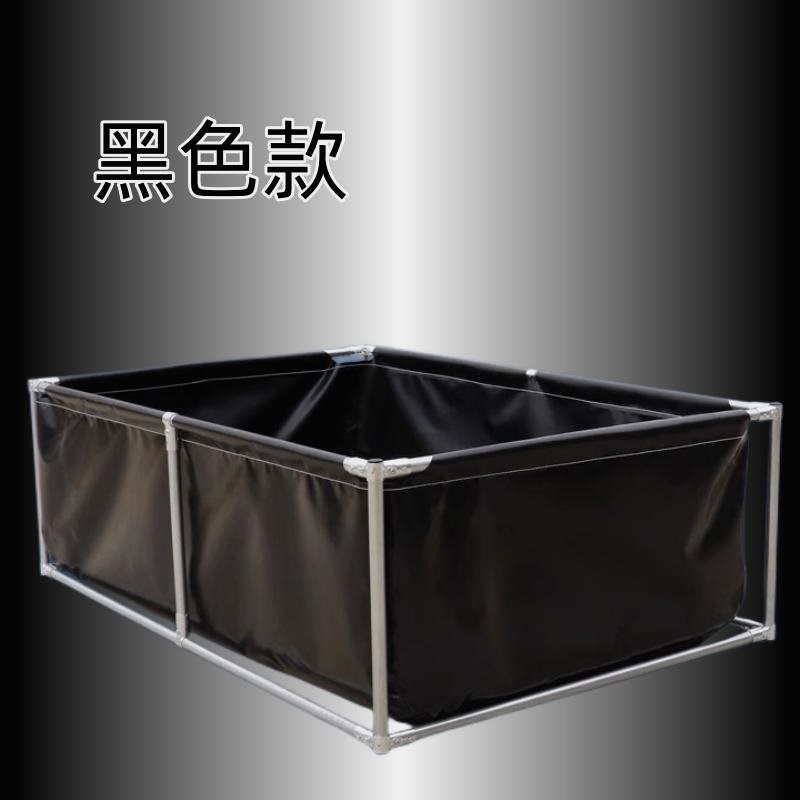 简易帆布鱼池带支架游泳池家用成年人折叠水池阳台蓄水池养鱼商用