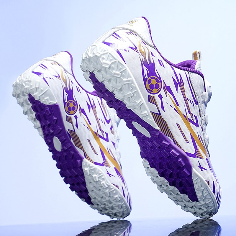 男童足球鞋春秋2025新款儿童训练tf碎钉纽扣运动鞋男孩小学生爆款