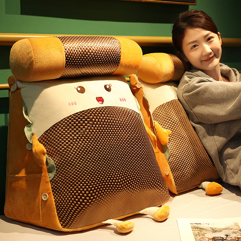 床头软包靠背垫靠腰垫靠枕床上抱枕女生睡觉枕头护腰靠垫沙发夏季