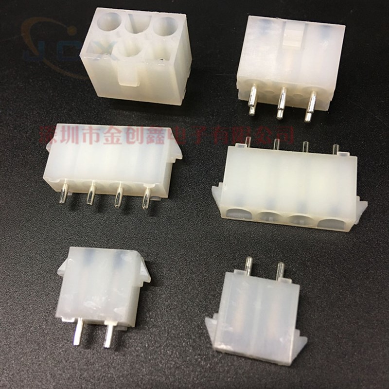 63080直针座2P3P4P5P6P9P-15P防AMP连接器PC焊板孔座电梯专用插头