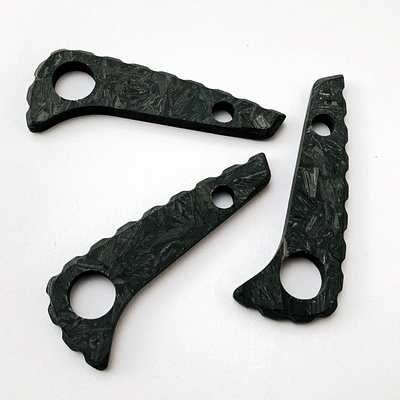 SPYDERCO C81蜘蛛C81背脊碳纤维 夜光碎碳树脂新型材料发光碳纤