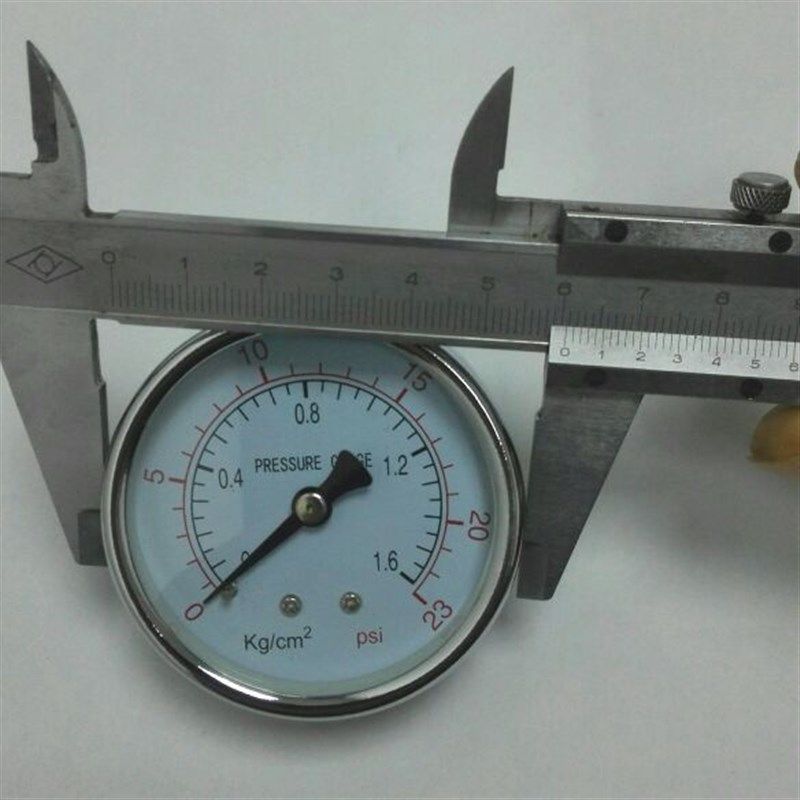 轴向压力表 y-60z  0-1.6kg/cm2 23psi =0.16mpa=160kpa 牙pt1/4
