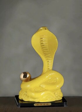 陶瓷十二生肖招财蛇创意摆件摆设动物工艺礼品