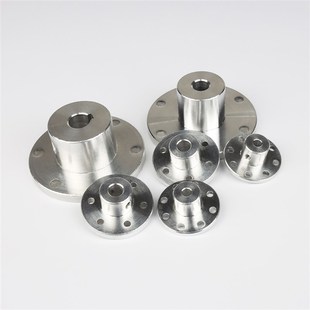 法兰联轴器 法兰盘 铝合金 全向麦克纳姆轮 法兰连接轴支座连接器
