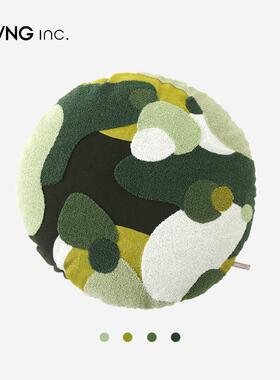 LIVING inc.苔藓 艺术青苔绿色抱枕创意客厅沙发靠垫床头绿色靠枕