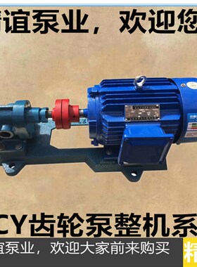高温电动铸铁齿轮油泵2CY-12/2.5自吸泵齿轮泵输送泵配置11KW整机