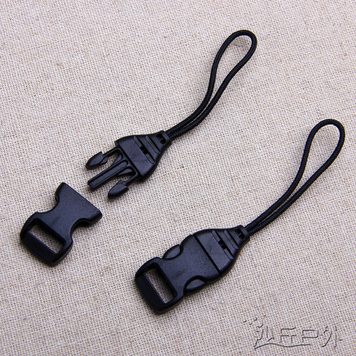 10mm迷你可拆式插扣3分带绳1CM手机相机绳连接户外塑胶挂件飞机扣