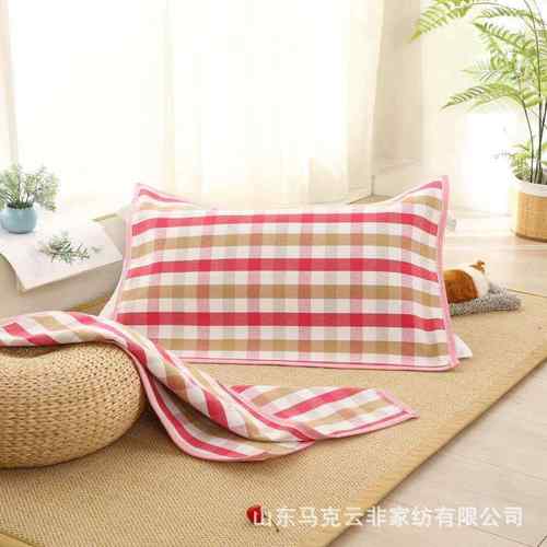 纯棉老粗布枕巾 加厚透气布艺大号四季成人枕巾 加大加长一对包邮