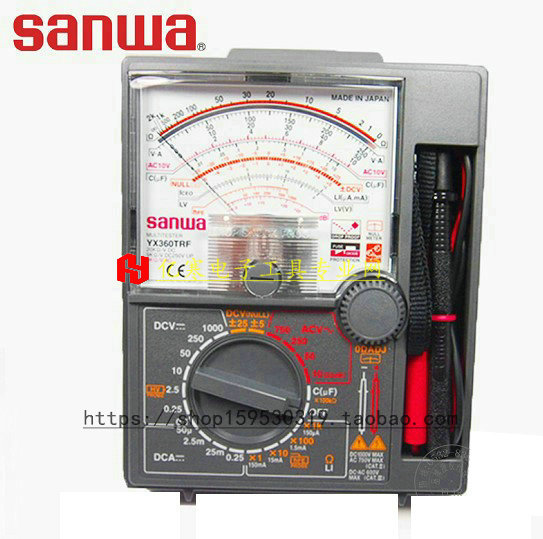日本SANWA三和YX360TRF指针式万用电表YX-360TRF模拟机械电阻多用