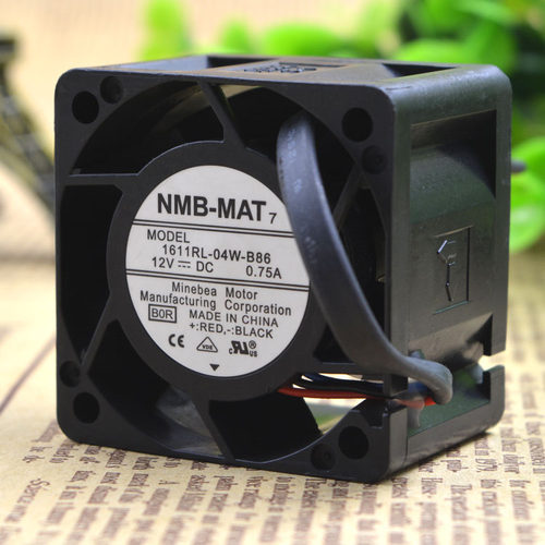 NMB 4028 4CM 12V 0.75A 1611RL-04W-B86 高转速 暴力服务器风扇
