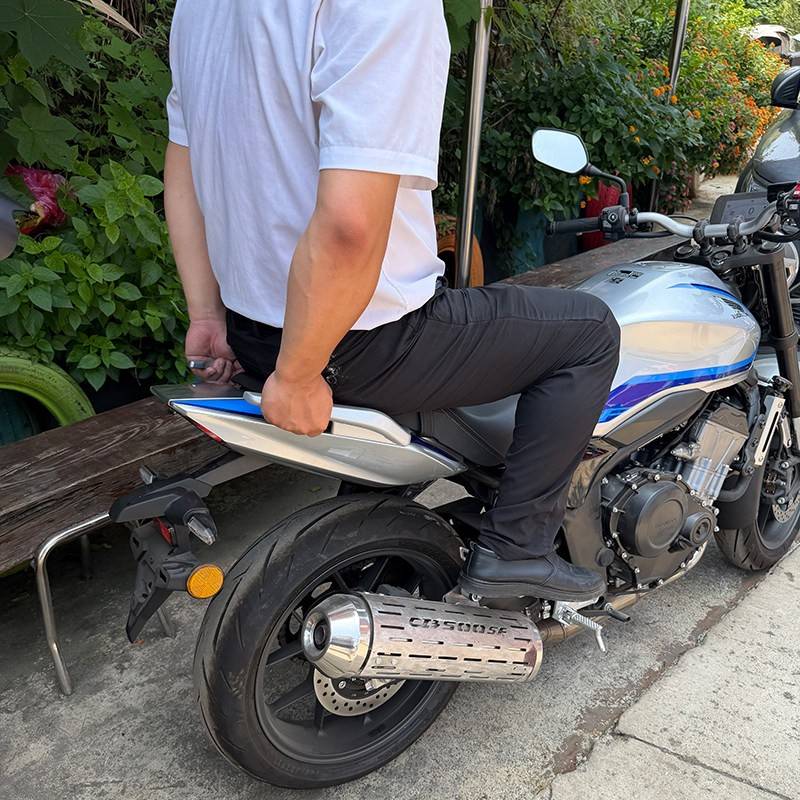 适用本田CB500SF后扶手铝合金一体式牛角手把分离式尾翼扶手改装