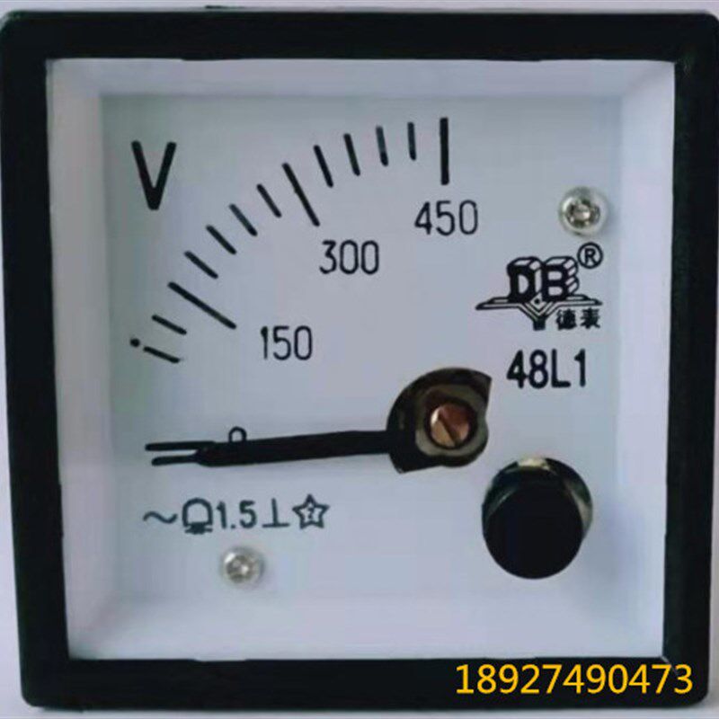 广东德庆电表厂DB德表 交流电压表48L1-450V 100V 250V 300V 500V