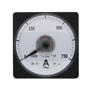 供应 指针式广角度电流表LS-110 AC750/5A圆形开孔电表 精度1.5级