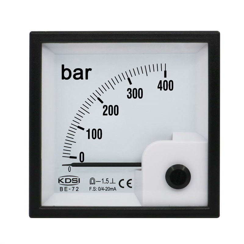 供应电柜电工仪表BE-72 DC4-20mA 400bar指针压力表 毫安电表头