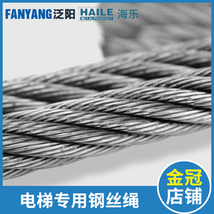 斯日立 海乐电梯专用钢丝绳10mm 曳引麻芯限速器奥