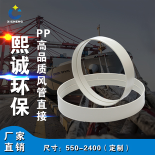 pp套环通风管道接头承插式直通管道直接pp抱箍风管连接套薄款管箍