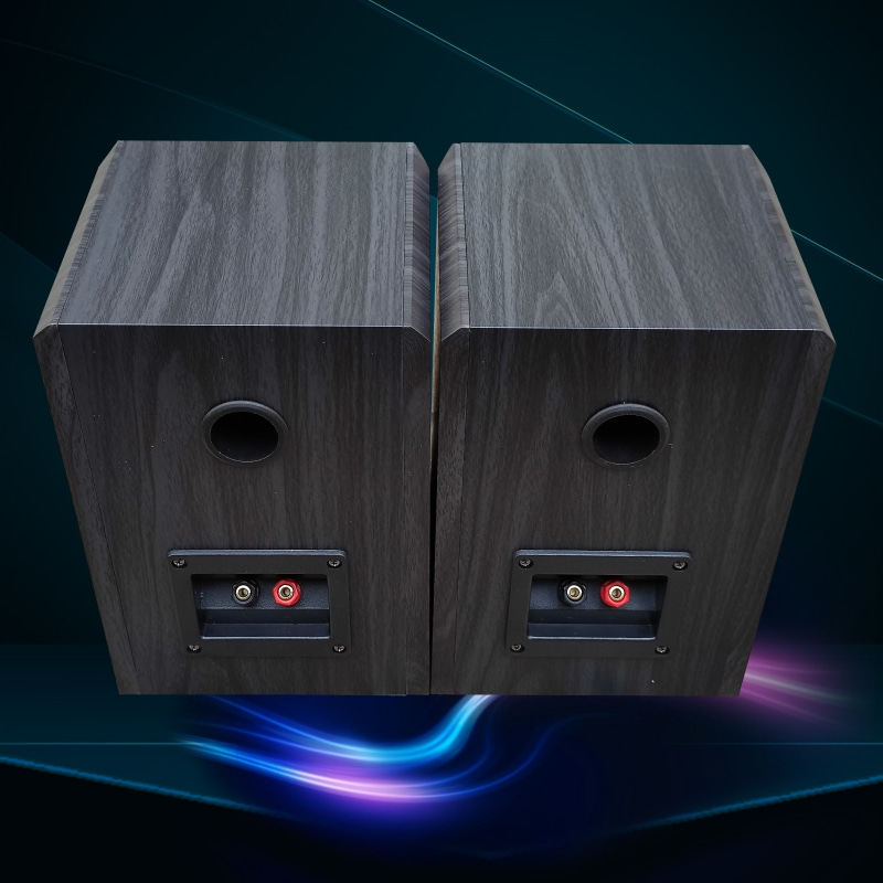 2D立体环绕5寸木质环绕HIFI对箱 E书架音箱 无源音箱高音低音音箱