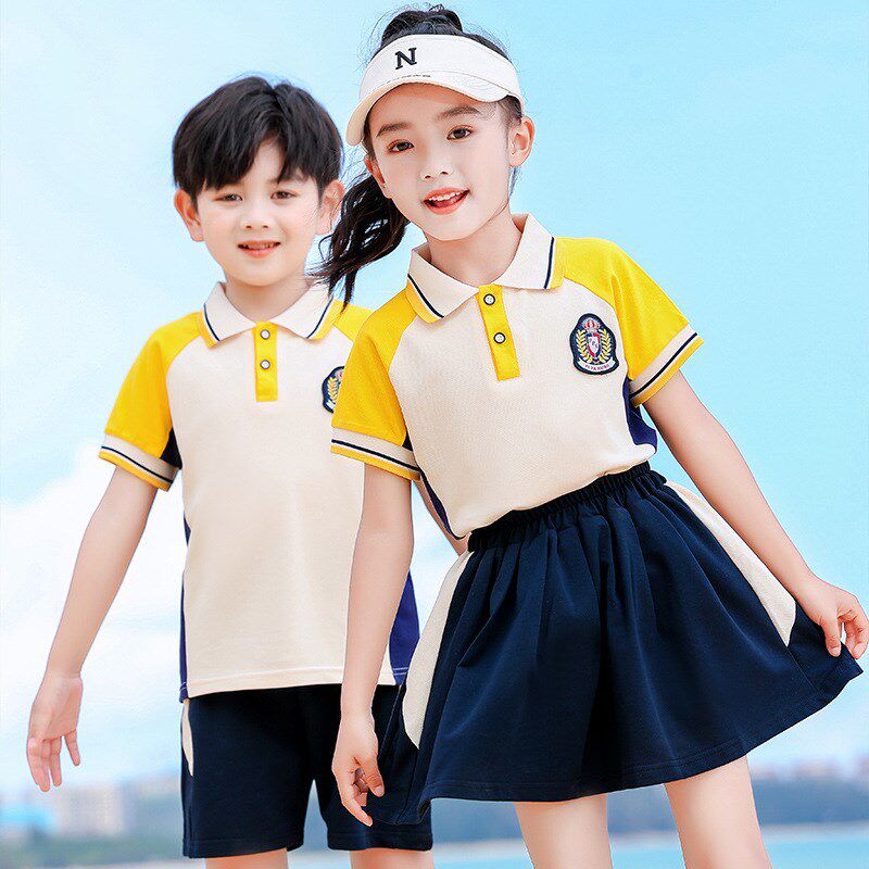 校服套装中小学生夏季校服大班毕C业照服幼儿园园服儿童英伦风班