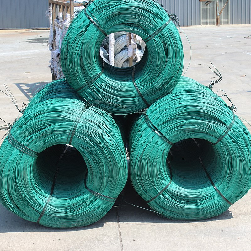 涂塑切断丝建筑钢筋绑扎包塑截断丝扎丝园林园艺手工艺品涂塑丝