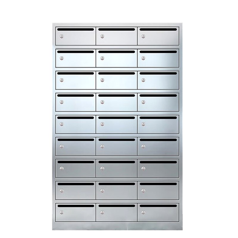 FNN1304不锈钢信报箱小区公寓室外落地挂墙多门快递信件存放投递