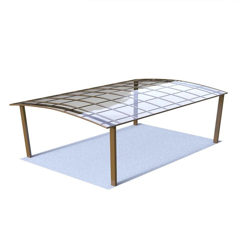 现货铝合金雨棚防雨别墅露台棚停车棚pc耐力板庭院阳台遮阳棚