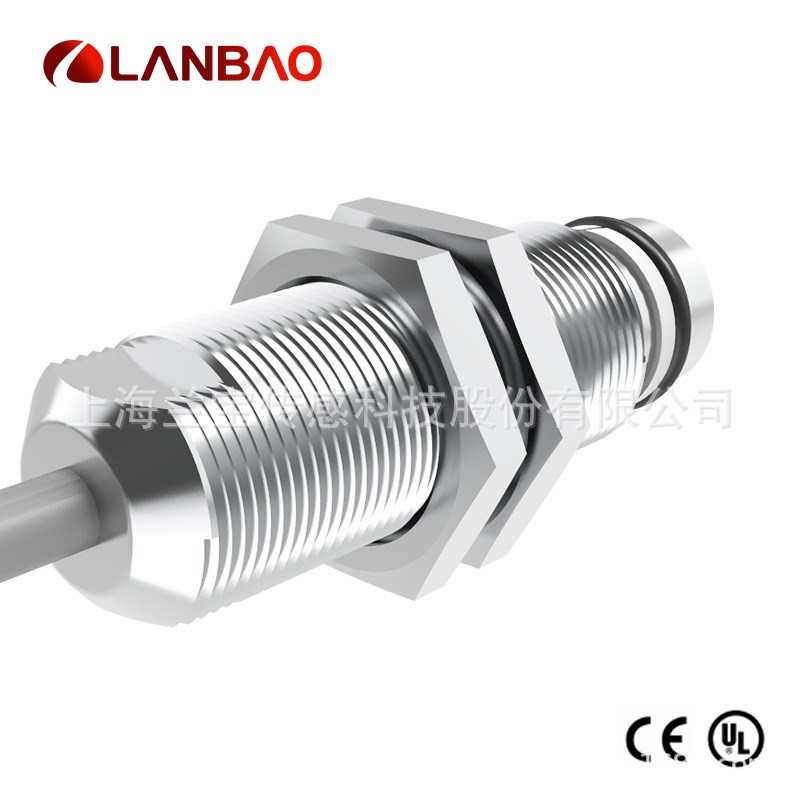 兰宝M8/M12/M18/M30两线3线4线常开金属圆柱传感器 电感接近开关