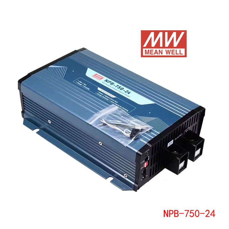 明纬电源NPB-750-12/24/48V 750W 智能充电器2/3段式铅酸/锂电池