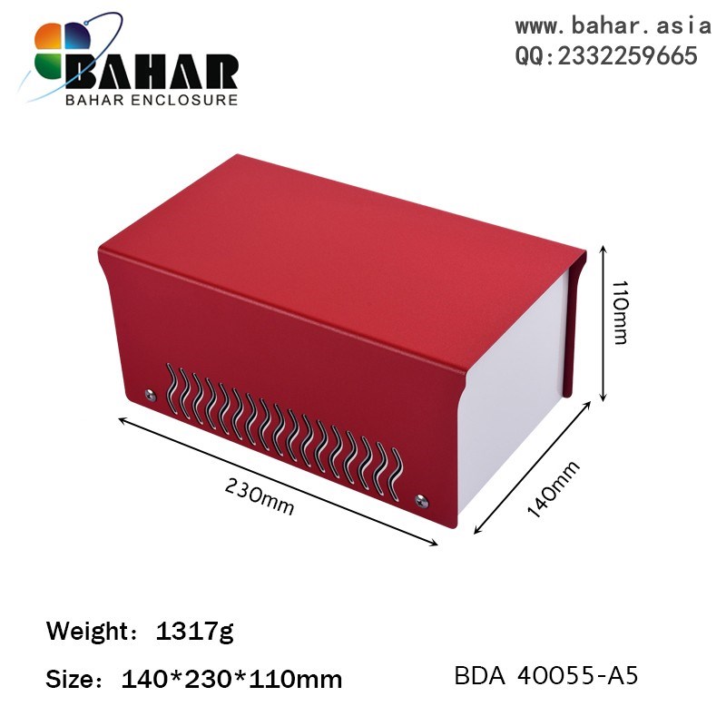 巴哈尔壳体电源电子产品安防检测监控仪表铁外壳金属机箱BDA40055