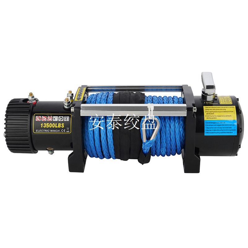 热销价12v/24v 13500磅车载绞盘拖车牵引电机绞盘