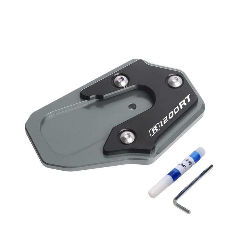 适用摩托车R1200RT/R1250RT改装边撑加大座 侧脚架加宽防滑垫配件