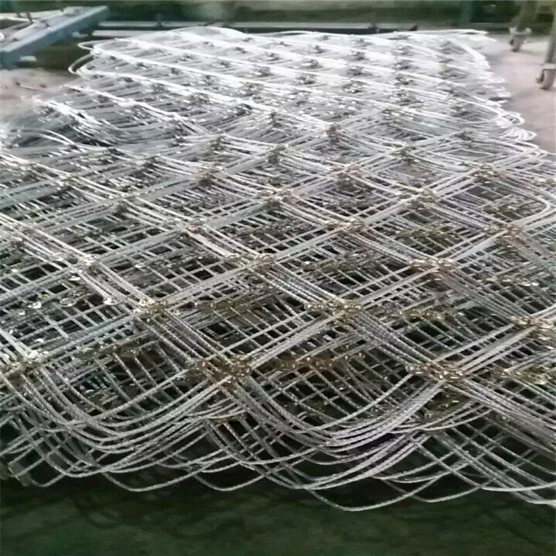 现货国标钢丝绳网APS-050/075/100/150型SNS柔性主动边坡防护网