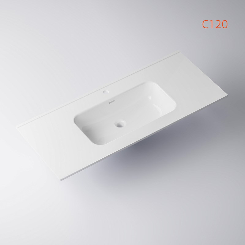 高拉科技家用卫生间阳台宽系列盆胆深度CM陶瓷一体盆台上盆