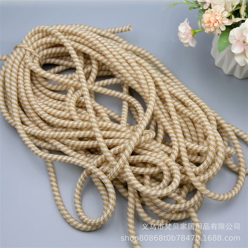 0.8仿麻弹力管服饰灯饰配件辅料婚纱网纱软管蝴蝶结配件