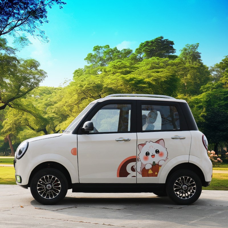 老头乐电动四轮油电两用女士新能源低速汽车家用小四轮电动代步车