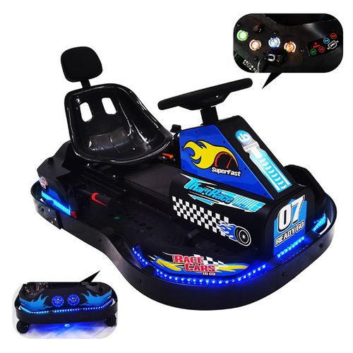 广场新款儿童双座电动漂移车游乐场成人漂移卡丁车景区游乐设备