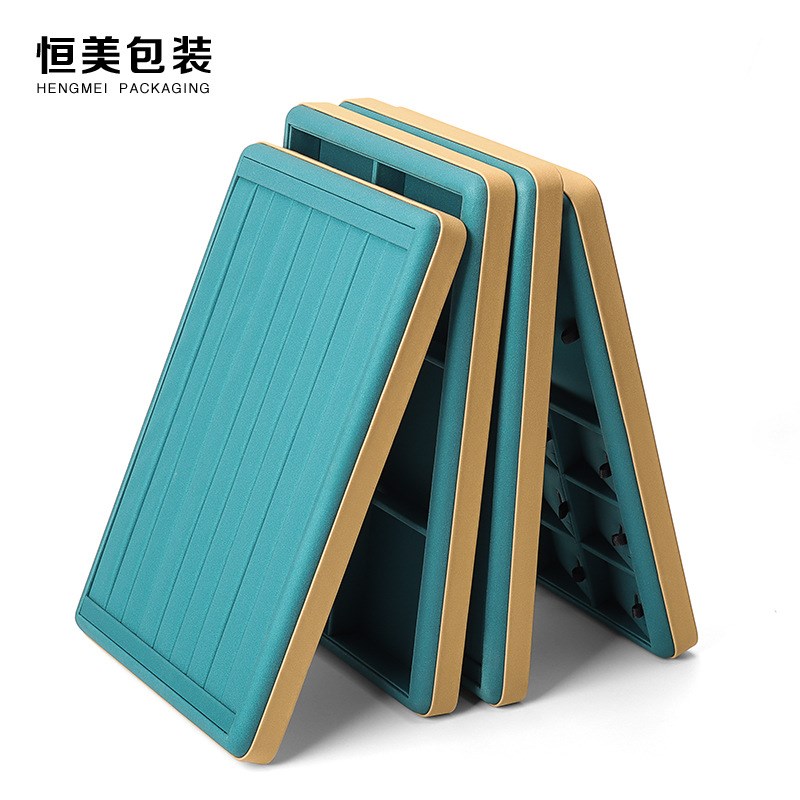 珠宝饰品收纳陈列柜台道具PU皮首饰盘空盘看货盘皮革珠宝展示托盘