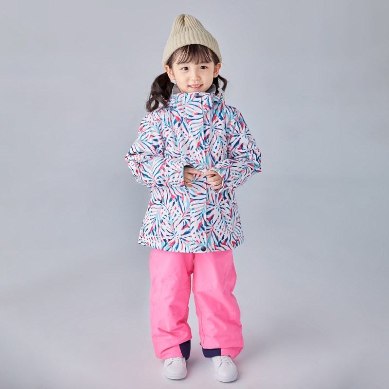 searipe雪怡派冬儿童滑雪服套装男童女童户外防风防水单双板衣裤