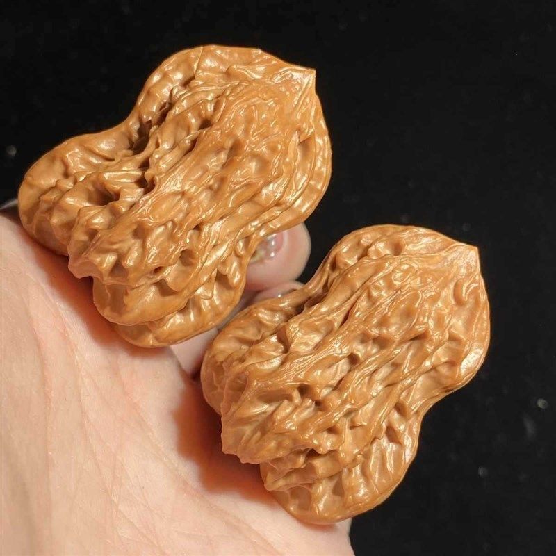 精配小葫芦核桃花生文玩核桃另类文玩异形核桃葫芦形定型木