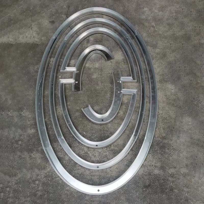 定制折弯线性灯槽弧形铝槽沙盘造型线条灯铝合金弯弧灯带槽吊顶灯