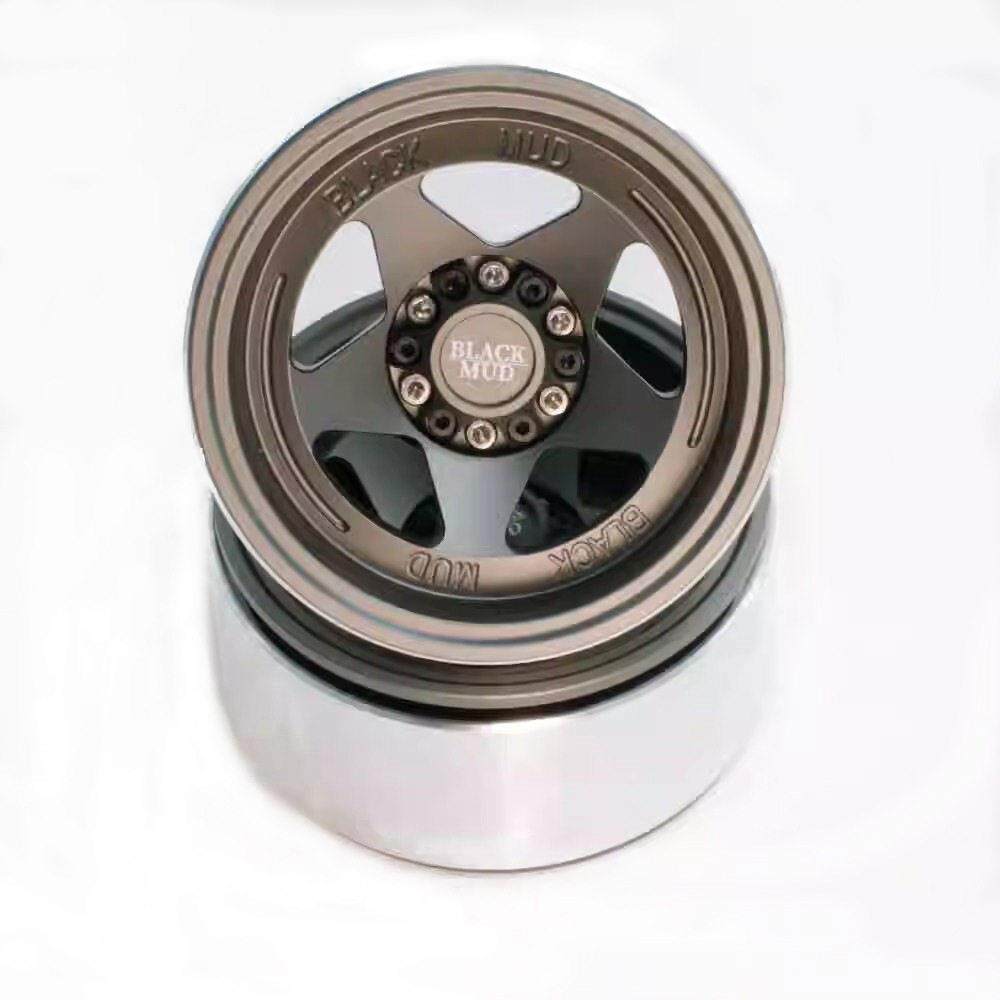 2.6寸仿真复古负值黑泥轮毂12/17结合器1/7/8攀爬车改装 mk07 km4
