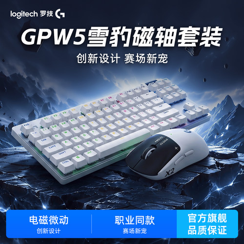 罗技GPW5雪豹磁轴键盘电竞套装