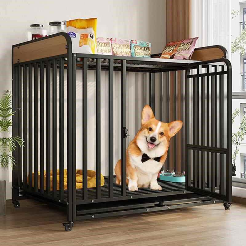 狗中子EApeu1bN型小型犬室内带厕所分离泰迪柯笼基宠物狗窝大型专
