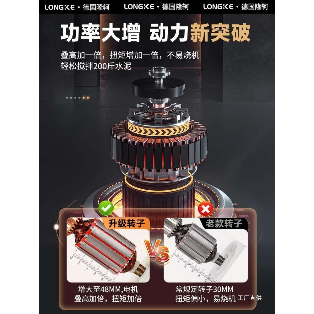 手持食品肉馅电动搅拌器商用油漆涂料打灰腻子粉水泥搅拌机工业级