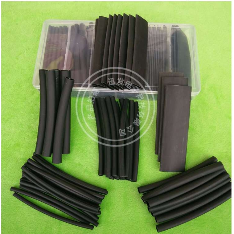 79PCS 3倍热缩管跨境电商沃尔3:1双壁带胶热缩管无卤阻燃盒装套管
