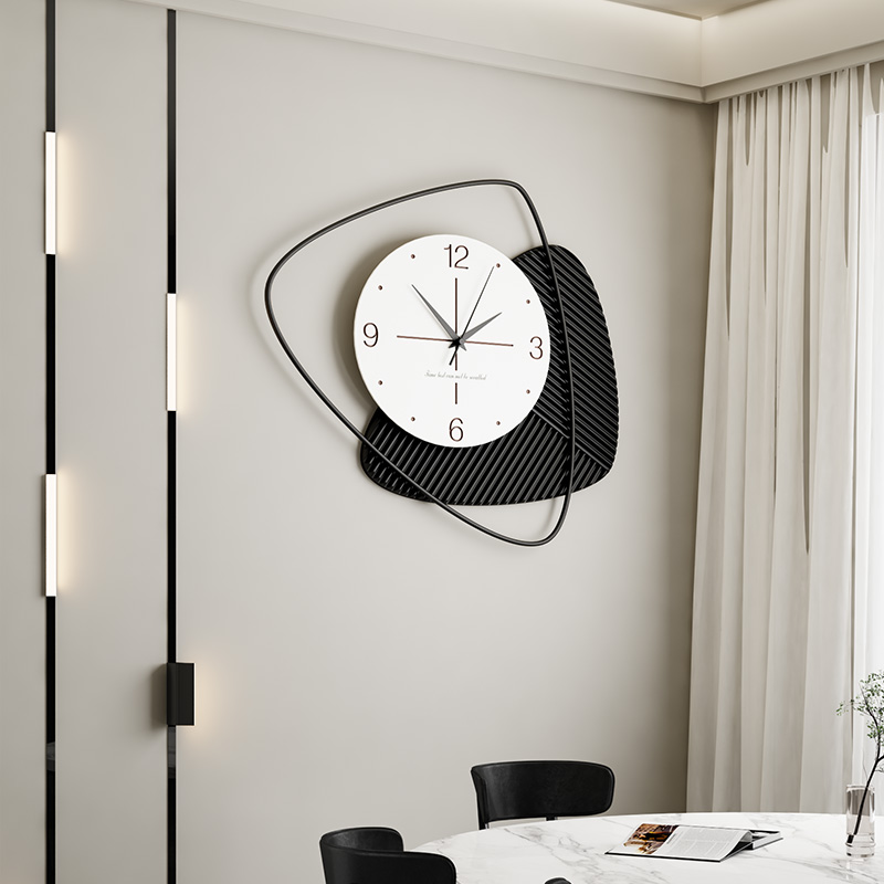 2023网红钟表挂墙挂钟客厅简约现代轻奢大气家用时尚创意时钟装饰