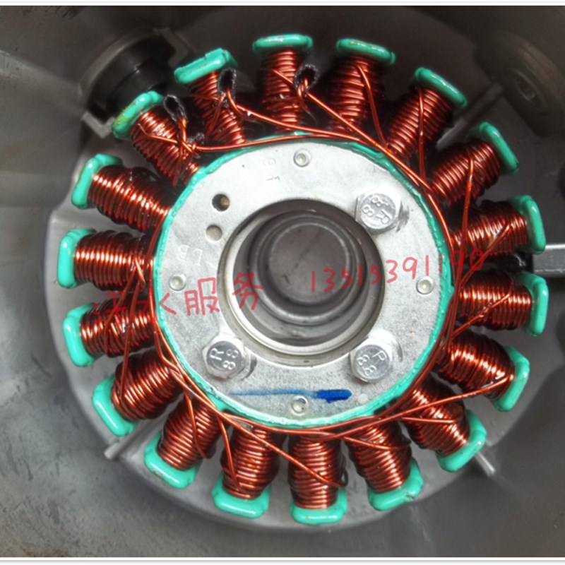 宗申福田雷沃SB200250水冷海啸发动机 18级三相发电线圈定子磁缸