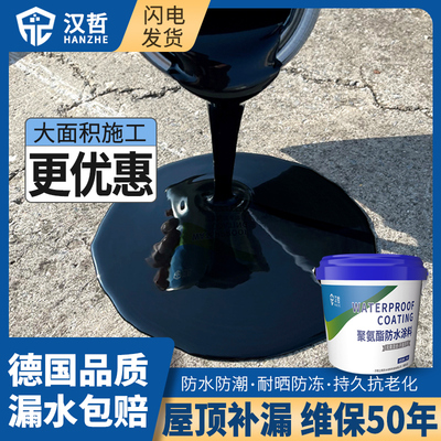 屋顶防水补漏涂料卷材楼顶房顶堵漏王平房裂缝漏水液体材料防漏胶