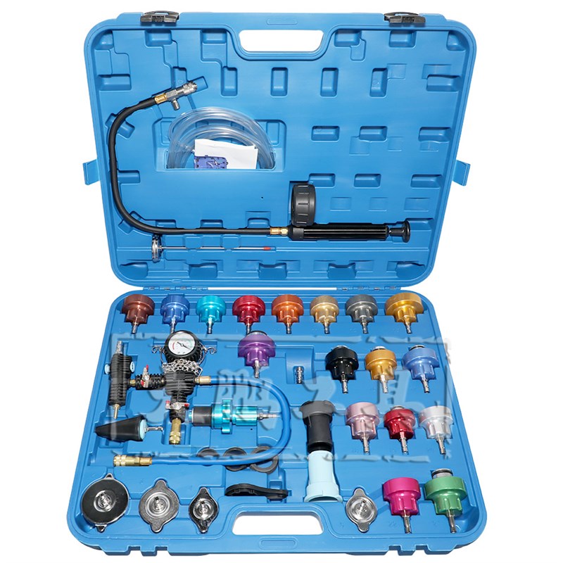汽车水箱压力表测漏仪防冻液真空加注器水箱加压检漏工具铝合金款